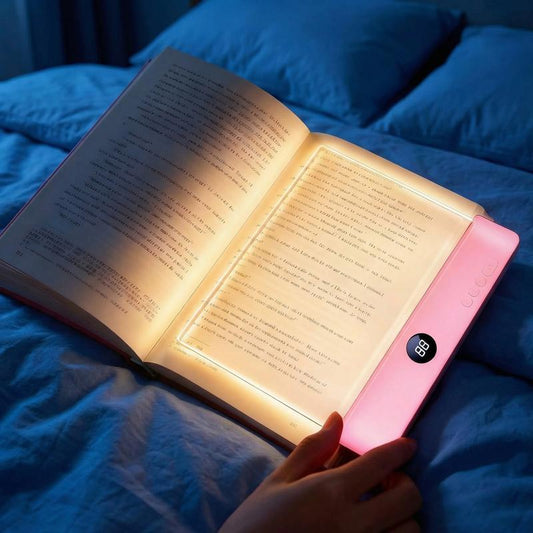 Illuminate Your Reading Experience with the Smart LED Rechargeable Book Light - The Ultimate Quiet Reader's Companion!