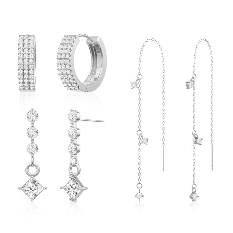 Elevate Your Style with Tewiky 3 Layered Hypoallergenic Dangle Earrings – Perfect for Any Occasion!