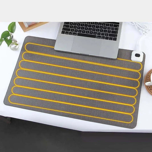 Electric Heating Mouse Pad Table Mat Display Temperature Heat Mouse Pad Keep Warm Hand for Office Computer Desk Keyboard Winter