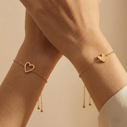 Celebrate Your Bond with the Bestfriends Bracelet Set - Heartfelt Mama Daughter Matching Jewelry