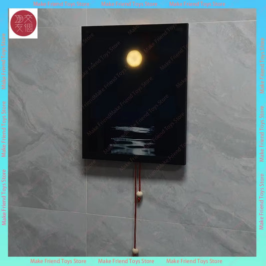 Kinetic Moon Move Wall Lamp Adjustable Dual Pull Ropes Night Light