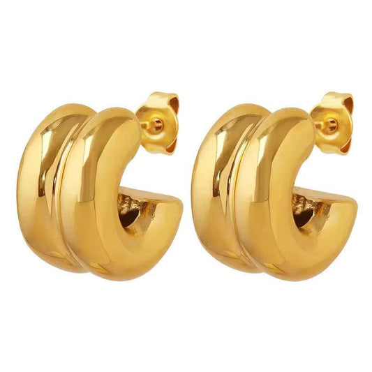 Elevate Your Everyday Look with Kris Gold Plated Earrings - A Must-Have Women's Fashion Accessory