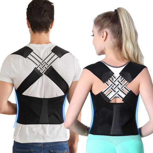 Revolutionary Back Brace Posture Corrector for Men and Women - Adjustable Full Support for Perfect Posture and Comfort