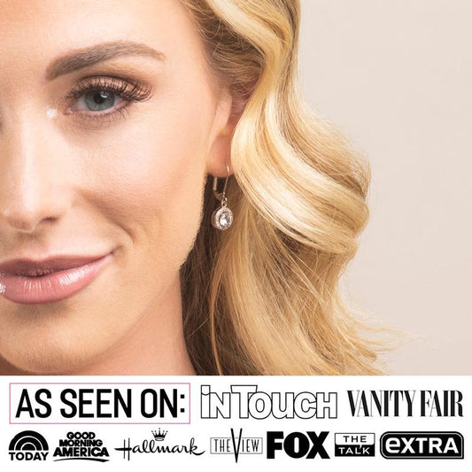 Elevate Your Elegance with Juliana 18K White Gold Plated Halo Dangle Earrings Featuring Sparkling Simulated Diamonds