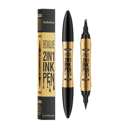 Achieve Flawless Brows with Our Waterproof 4 Point Eyebrow Pencil - Long Lasting Liquid Eyebrow Pen in Black