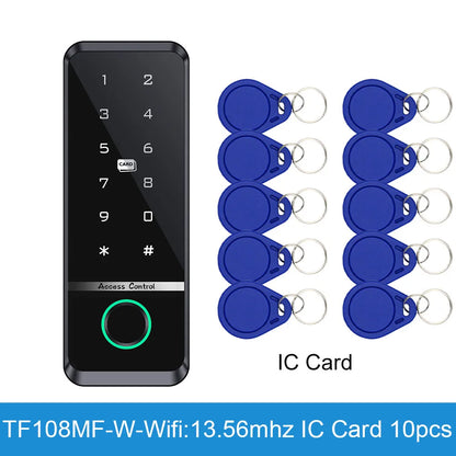 Tuya Smart Door Lock Fingerprint Access Control Home Security Electronic Gate Opener RFID Keypad Biometric Digit Magnetic Reader