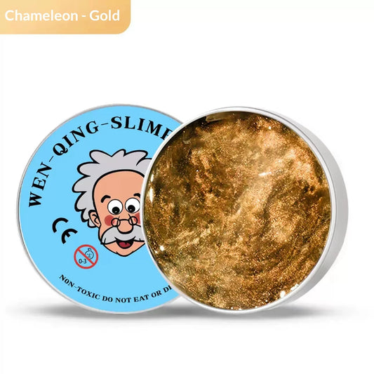 Wen Qing Slime Studio Non Newtonian Fluid Slime Color Changing Bouncy Liquid Glass Non Toxic Kid Safe Stress Relief Toy for Kids