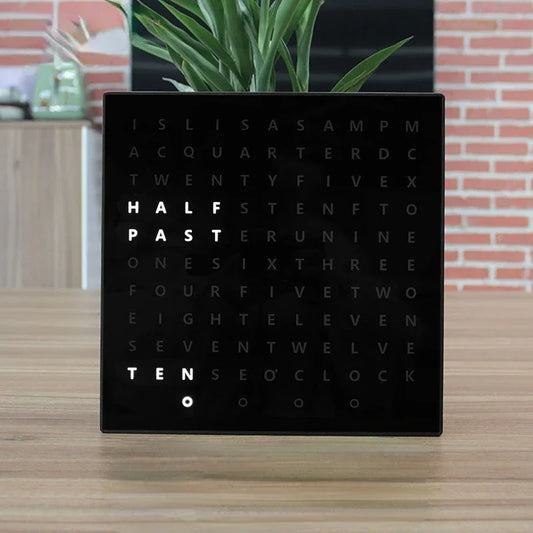 High-Quality English Letter Wall Clock Creative Modern European-Style High-End Wall Clock Living Room Study Timer