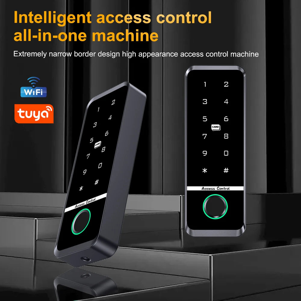 Tuya Smart Door Lock Fingerprint Access Control Home Security Electronic Gate Opener RFID Keypad Biometric Digit Magnetic Reader