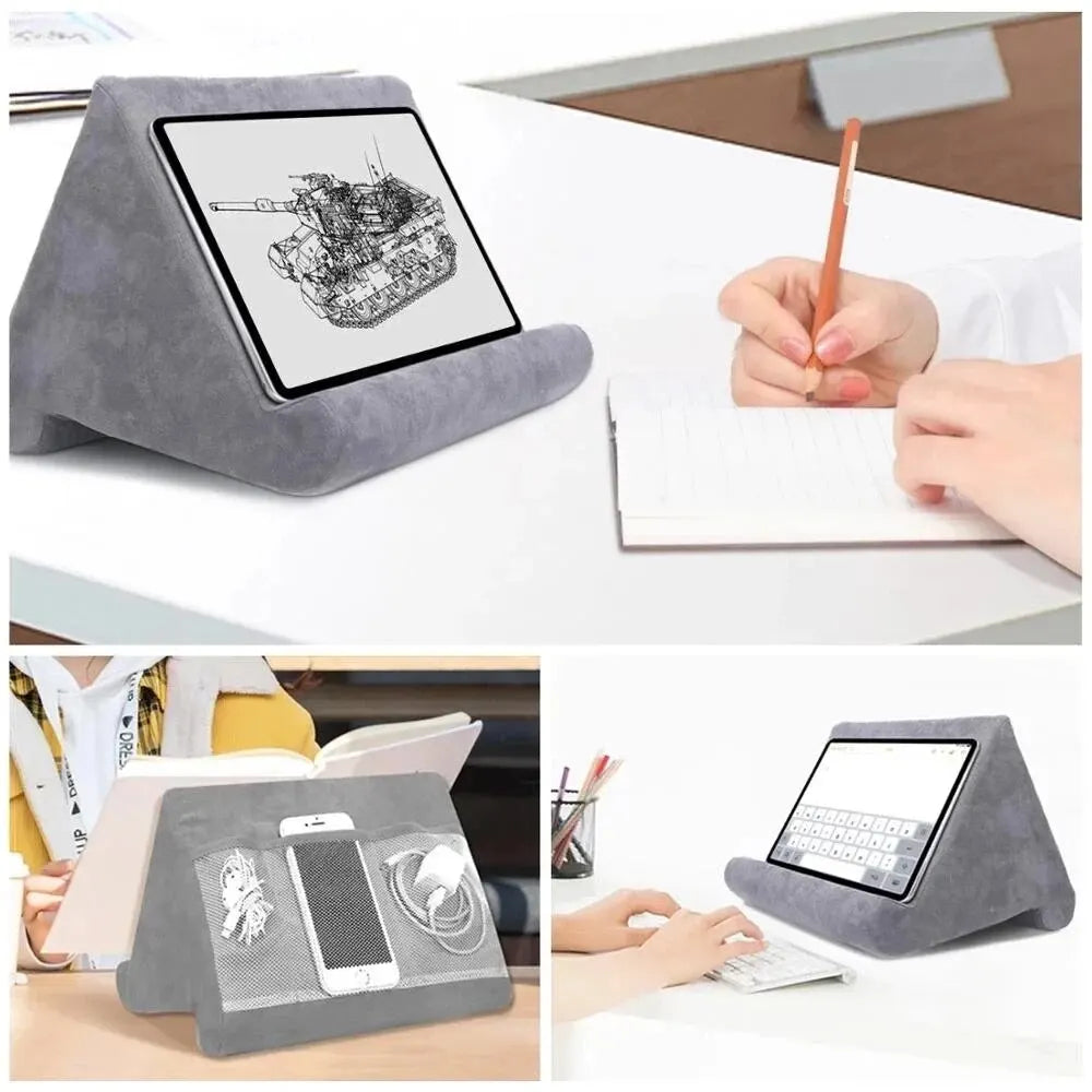 Tablet Stand Multifunction Sponge Pillow Stands for Ipad Samsung Huawei Tab Reading Holder Support Bed Mount Bracket Book