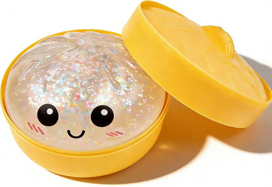 Glitter Dumpling, Glitter Dumpling Squishy Box Dumplings Squishy Anxiety Relief Fidget Soft Squeeze Decompression Dough