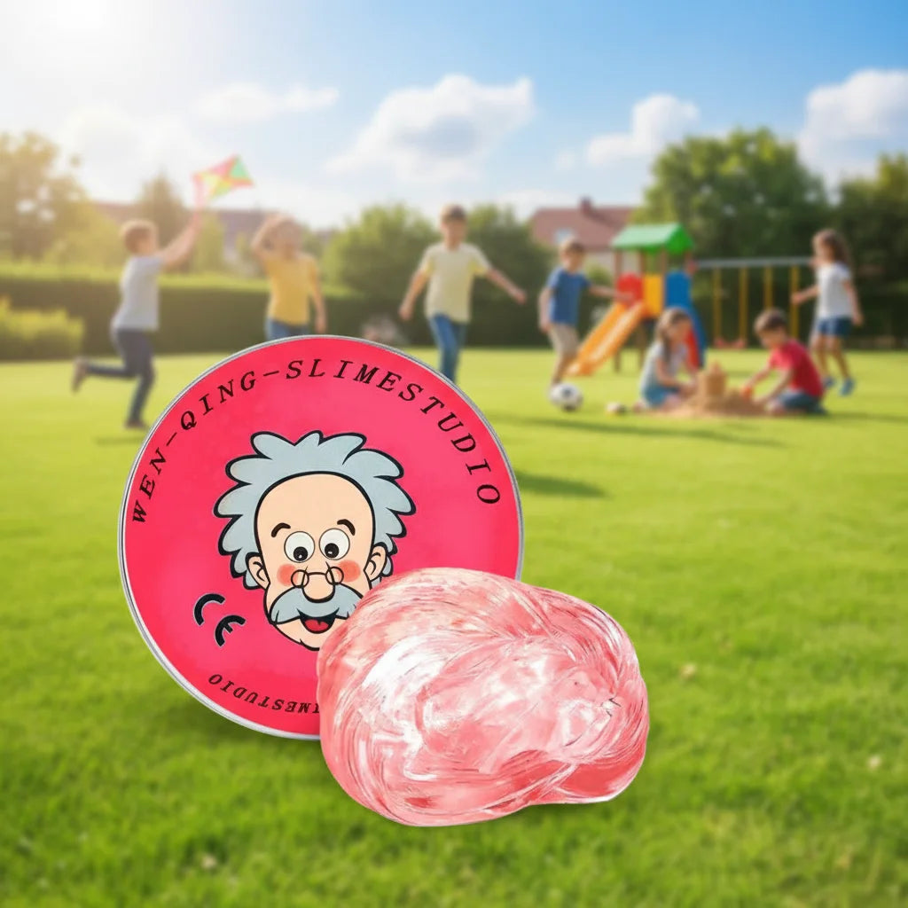 9 Colors Liquid Glass Mud Slime, DIY Handmade Fun Stress Relieving Non Stick Hand Decompression Toy Crystal Mud