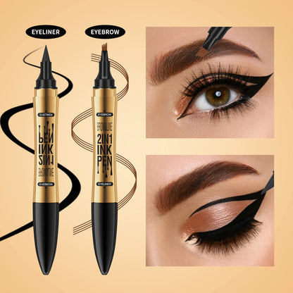 Achieve Flawless Brows with Our Waterproof 4 Point Eyebrow Pencil - Long Lasting Liquid Eyebrow Pen in Black