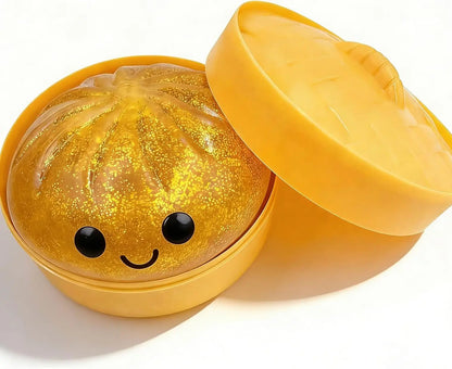 Glitter Dumpling, Glitter Dumpling Squishy Box Dumplings Squishy Anxiety Relief Fidget Soft Squeeze Decompression Dough